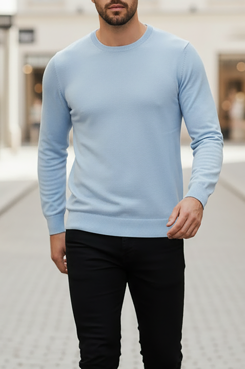 Muški džemper BORJO SKY, Boja: svetloplava, IVET.RS - Nova Kolekcija