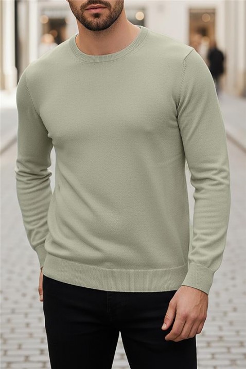 Muški džemper BORJO OLIVE, Boja: maslinasto zelena, IVET.RS - Nova Kolekcija