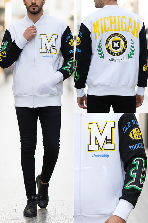 Muška dukserica MONOLFO, Boja: bela, IVET.RS - Nova Kolekcija