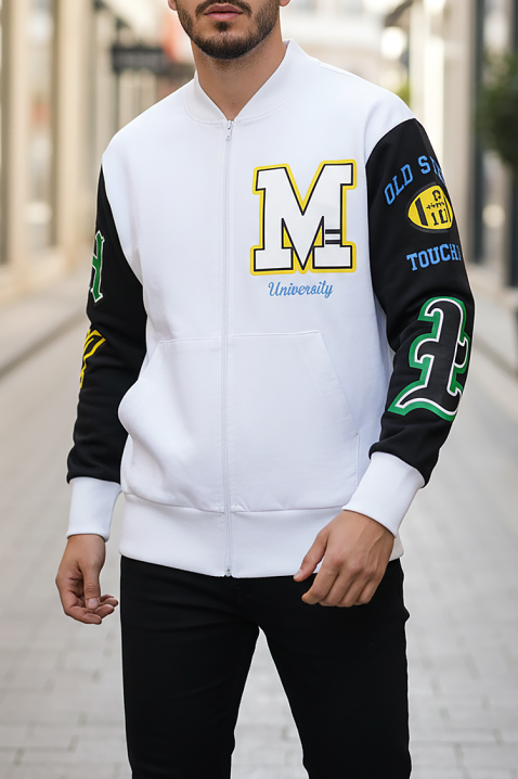 Muška dukserica MONOLFO, Boja: bela, IVET.RS - Nova Kolekcija