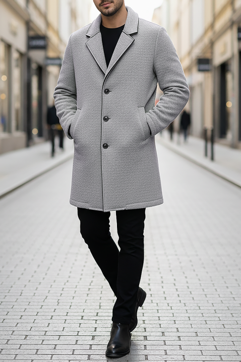 Muški kaput MELFER GREY, Boja: siva, IVET.RS - Nova Kolekcija