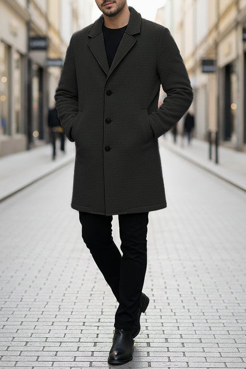 Muški kaput MELFER BLACK, Boja: crna, IVET.RS - Nova Kolekcija