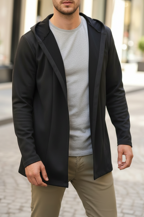 Muški kardigan MEZIFO BLACK, Boja: crna, IVET.RS - Nova Kolekcija