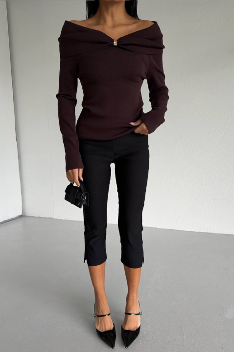 Ženska bluza GLABILDA BROWN, Boja: braon, IVET.RS - Nova Kolekcija