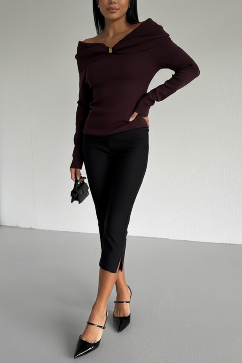 Ženska bluza GLABILDA BROWN, Boja: braon, IVET.RS - Nova Kolekcija