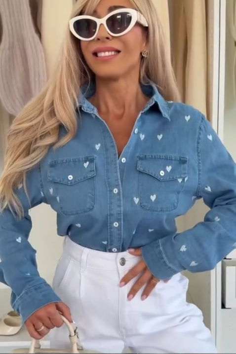 Ženska košulja DRAVELZA BLUE, Boja: plava, IVET.RS - Nova Kolekcija