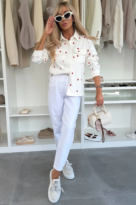 Ženska košulja DRAVELZA WHITE, Boja: bela, IVET.RS - Nova Kolekcija