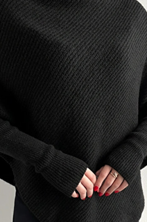 Pončo RENGOLA BLACK, Boja: crna, IVET.RS - Nova Kolekcija