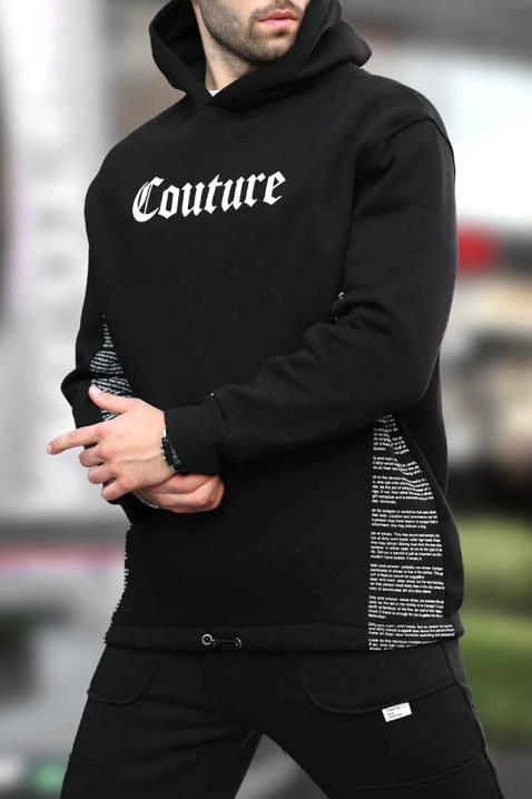 Muška dukserica MOTERO, Boja: crna, IVET.RS - Nova Kolekcija