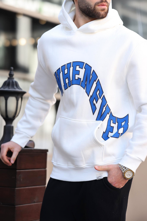 Muška dukserica KRILZO WHITE, Boja: bela, IVET.RS - Nova Kolekcija