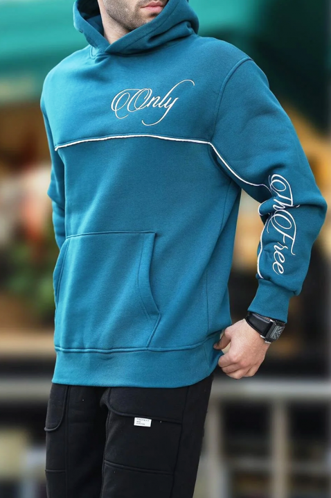 Muška dukserica BROGOTO PETROL, Boja: petrolej, IVET.RS - Nova Kolekcija