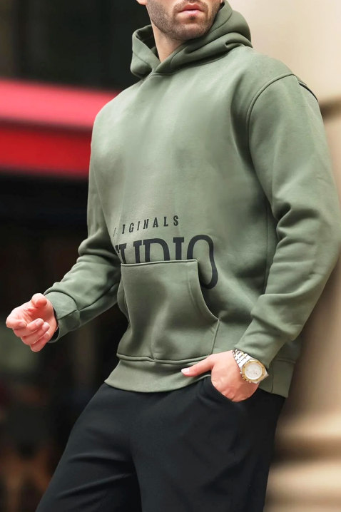 Muška dukserica MAREFO KHAKI, Boja: kaki, IVET.RS - Nova Kolekcija