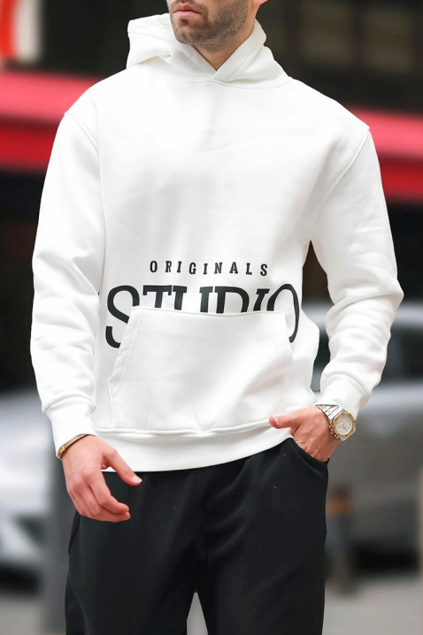 Muška dukserica MAREFO WHITE, Boja: bela, IVET.RS - Nova Kolekcija