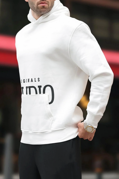 Muška dukserica MAREFO WHITE, Boja: bela, IVET.RS - Nova Kolekcija