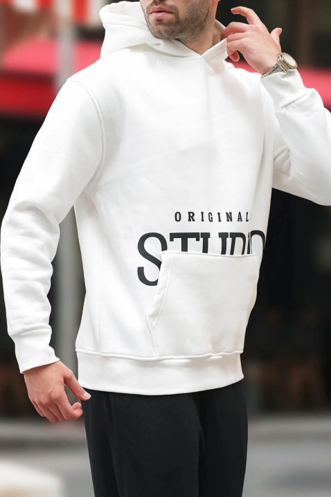 Muška dukserica MAREFO WHITE, Boja: bela, IVET.RS - Nova Kolekcija