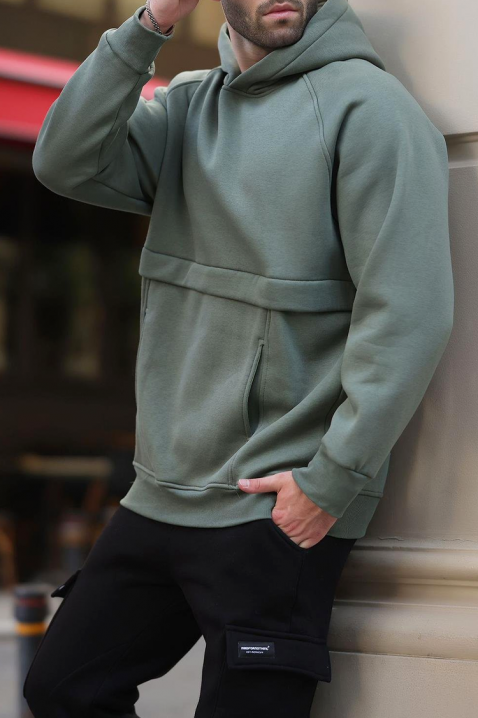 Muška dukserica MIROXO OLIVE, Boja: maslinasto zelena, IVET.RS - Nova Kolekcija