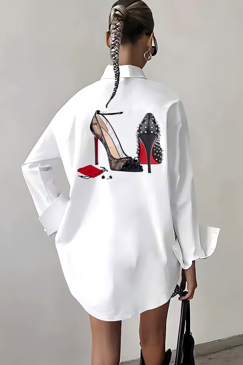 Ženska košulja VORSELA, Boja: bela, IVET.RS - Nova Kolekcija