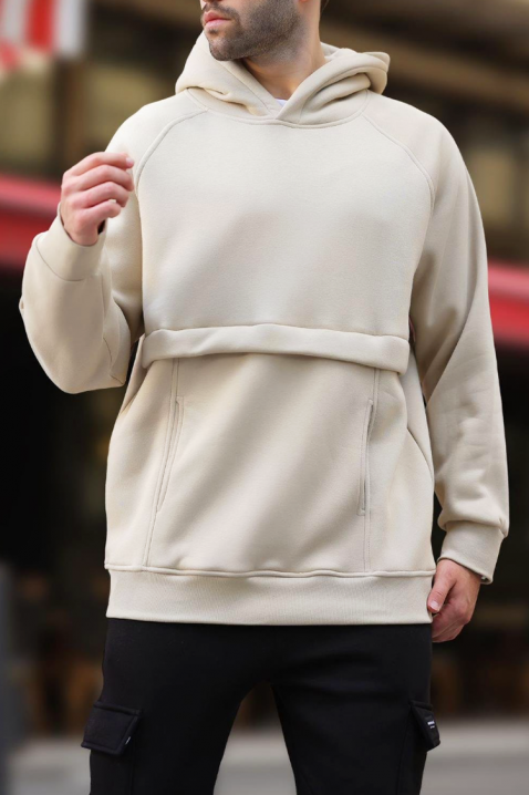 Muška dukserica MIROXO BEIGE, Boja: bež, IVET.RS - Nova Kolekcija