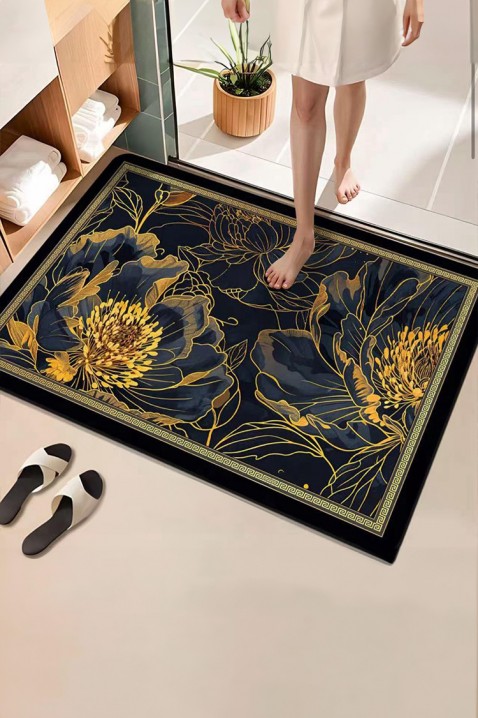 Prostirka za kupatilo BIORENA, Boja: crna, IVET.RS - Nova Kolekcija