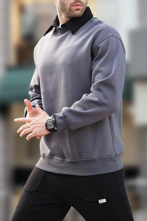 Muška dukserica KERJEN GRAFIT, Boja: grafitna, IVET.RS - Nova Kolekcija