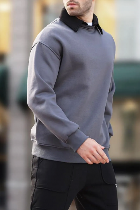 Muška dukserica KERJEN GRAFIT, Boja: grafitna, IVET.RS - Nova Kolekcija