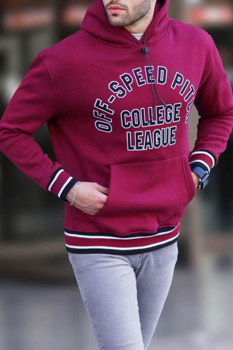 Muška dukserica FRELDO BORDO, Boja: bordo, IVET.RS - Nova Kolekcija