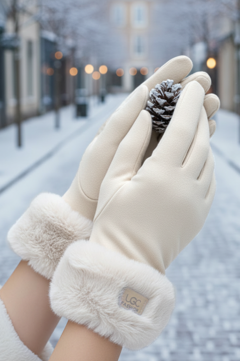 Ženske rukavice ELIORJA WHITE, Boja: bela, IVET.RS - Nova Kolekcija