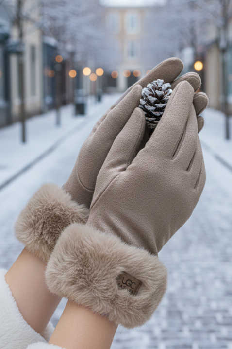 Ženske rukavice ELIORJA BEIGE, Boja: bež, IVET.RS - Nova Kolekcija