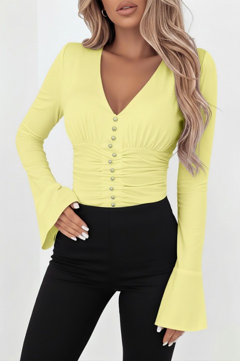 Ženska bluza KALVINDA YELLOW, Boja: žuta, IVET.RS - Nova Kolekcija