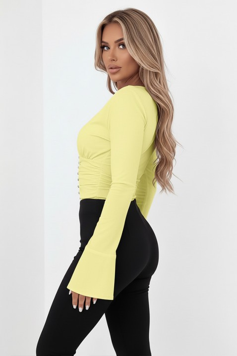 Ženska bluza KALVINDA YELLOW, Boja: žuta, IVET.RS - Nova Kolekcija