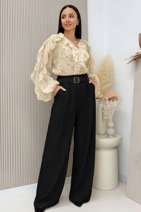 Pantalone RELFODA BLACK, Boja: crna, IVET.RS - Nova Kolekcija