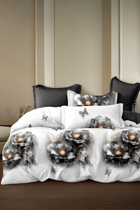 Komplet posteljine FRONELMY 200x220 cm pamuk - 4 dela, Boja: bela, IVET.RS - Nova Kolekcija