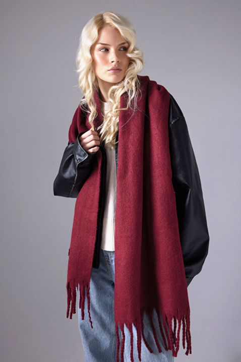 Šal KAPRINZA BORDO, Boja: bordo, IVET.RS - Nova Kolekcija