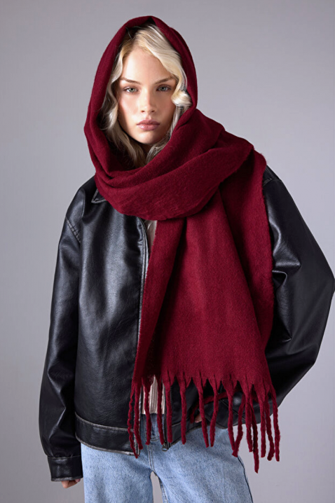 Šal KAPRINZA BORDO, Boja: bordo, IVET.RS - Nova Kolekcija