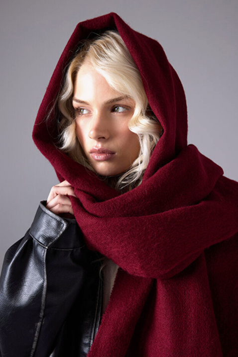 Šal KAPRINZA BORDO, Boja: bordo, IVET.RS - Nova Kolekcija