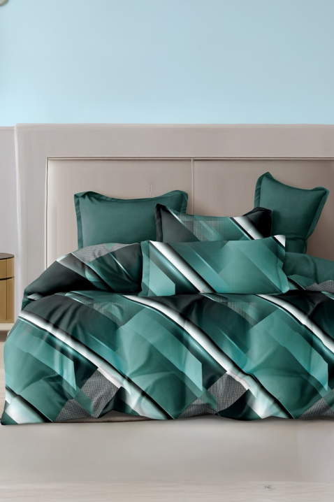 Komplet posteljine XERFOLDY 200x220 cm pamuk - 4 dela, Boja: višebojna, IVET.RS - Nova Kolekcija