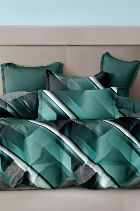 Komplet posteljine XERFOLDY 200x220 cm pamuk - 4 dela, Boja: višebojna, IVET.RS - Nova Kolekcija