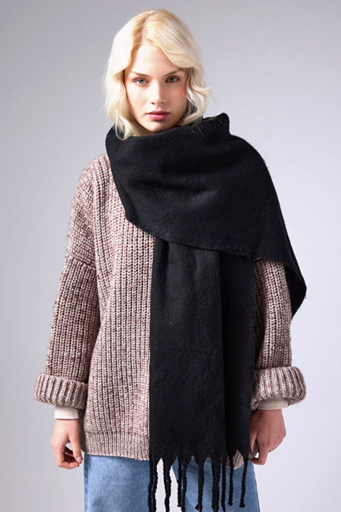 Šal KAPRINZA BLACK, Boja: crna, IVET.RS - Nova Kolekcija