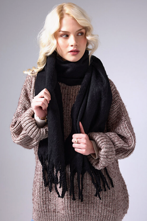 Šal KAPRINZA BLACK, Boja: crna, IVET.RS - Nova Kolekcija