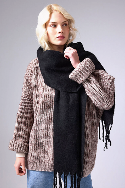 Šal KAPRINZA BLACK, Boja: crna, IVET.RS - Nova Kolekcija