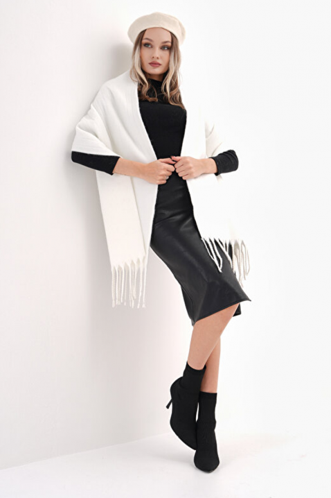 Šal SHARMALDA WHITE, Boja: bela, IVET.RS - Nova Kolekcija