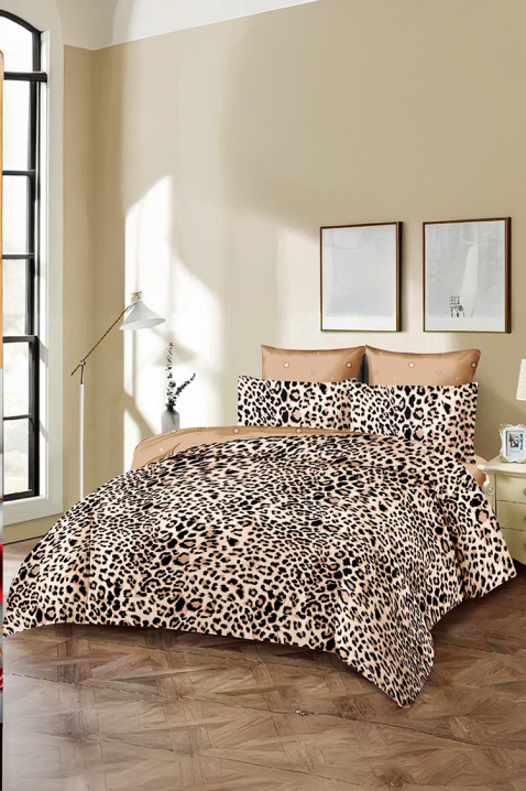 Komplet posteljine XELDERY 200x220 cm pamuk - 4 dela, Boja: bež, IVET.RS - Nova Kolekcija