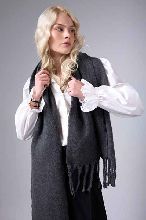 Šal KAPRINZA GREY, Boja: siva, IVET.RS - Nova Kolekcija