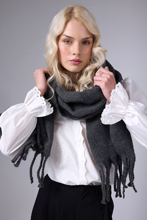 Šal KAPRINZA GREY, Boja: siva, IVET.RS - Nova Kolekcija