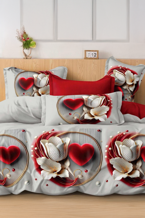 Komplet posteljine ROLPESY 200x220 cm pamuk - 4 dela, Boja: višebojna, IVET.RS - Nova Kolekcija