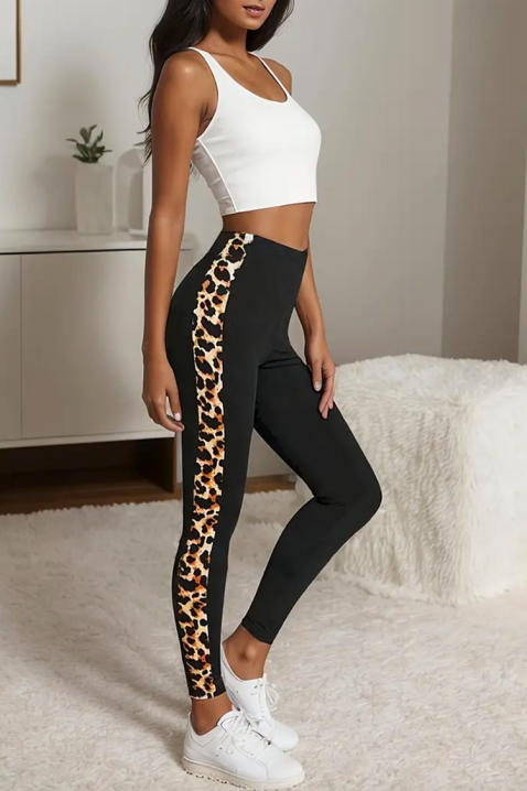 Helanke LEOPLENDA, Boja: crna, IVET.RS - Nova Kolekcija