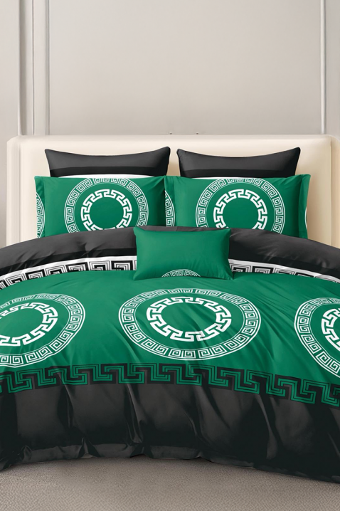 Komplet posteljine VERPOLDY GREEN 200x220 cm pamuk - 4 dela, Boja: zelena, IVET.RS - Nova Kolekcija