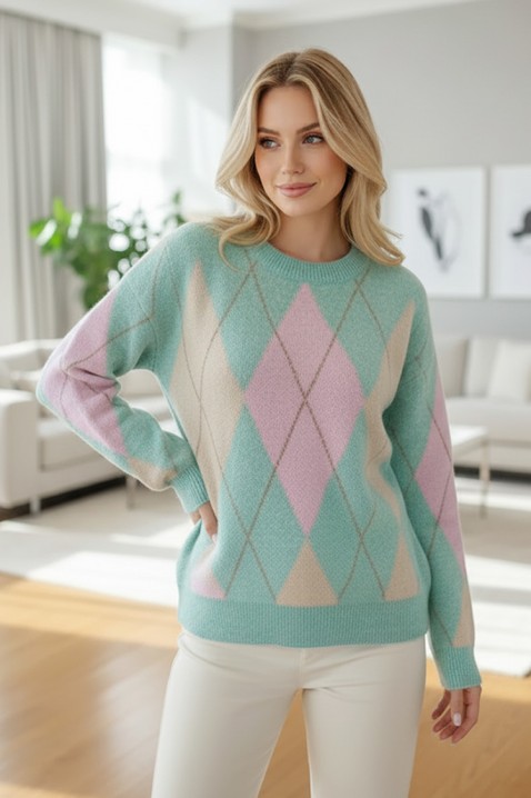 Džemper OLFENZA MINT, Boja: menta, IVET.RS - Nova Kolekcija