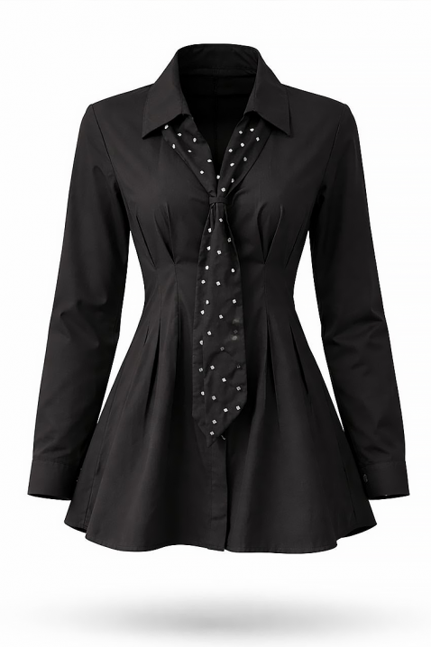 Ženska košulja LEBRALZA BLACK, Boja: crna, IVET.RS - Nova Kolekcija