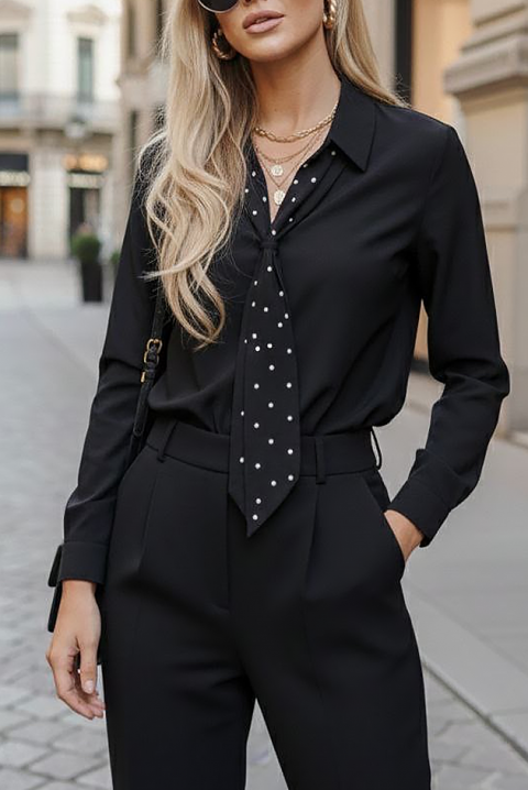 Ženska košulja LEBRALZA BLACK, Boja: crna, IVET.RS - Nova Kolekcija